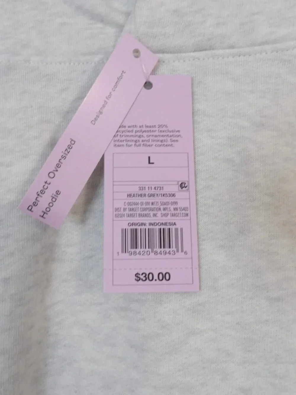 NWT Women's Wild Fable Large Oversized Hooded Pullover Sweatshirt - Picture 2 of 5